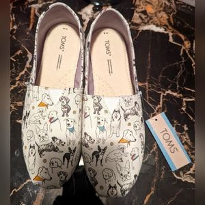 TOMS dog print shoes